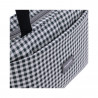 BOLSO ORGANIZADOR VICHY NEGRO 13X38X20 CM