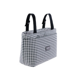 BOLSO ORGANIZADOR VICHY NEGRO 13X38X20 CM