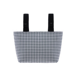 BOLSO ORGANIZADOR VICHY NEGRO 13X38X20 CM