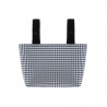 BOLSO ORGANIZADOR VICHY NEGRO 13X38X20 CM