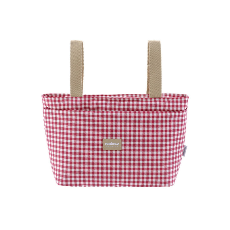 BOLSO ORGANIZADOR VICHY ROJO 13X38X20 CM