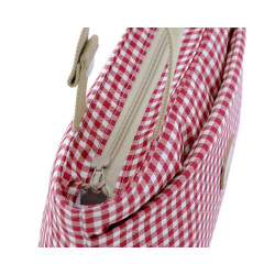 BOLSO ORGANIZADOR VICHY ROJO 13X38X20 CM