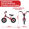 BICICLETA SIN PEDALES CHICCO FIRST BIKE ROJO