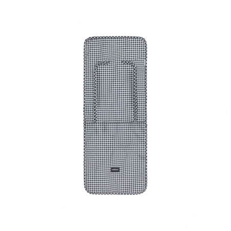 COLCHONETA SILLA UNIVERSAL VICHY NEGRO 35X85X1 CM