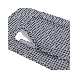 COLCHONETA SILLA UNIVERSAL VICHY NEGRO 35X85X1 CM