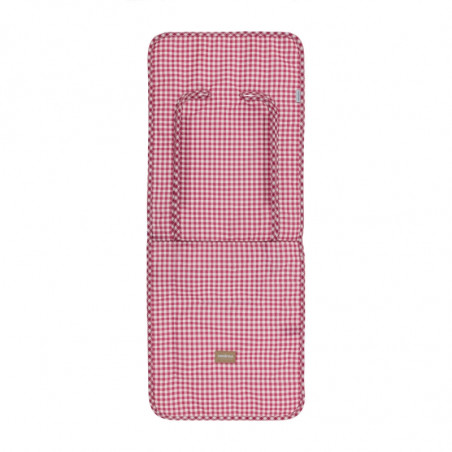 COLCHONETA SILLA UNIVERSAL VICHY ROJO 35X85X1 CM