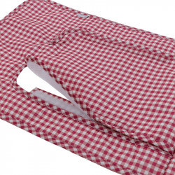 COLCHONETA SILLA UNIVERSAL VICHY ROJO 35X85X1 CM