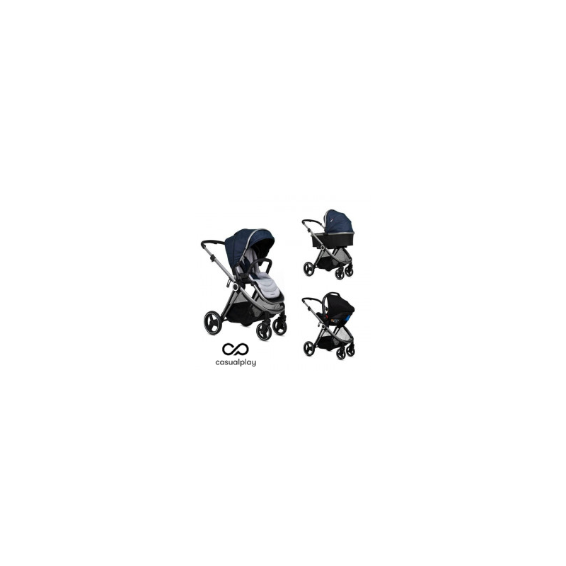 TRIO SPACE + PORTABEBE AZUL