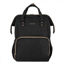 MOCHILA MATERNAL SIENA NEGRO/DORADO