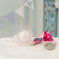 CLIP SUJETA CHUPETES FASHION ROSA