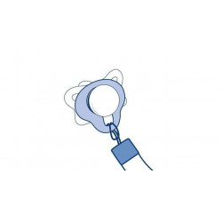 CLIP SUJETA CHUPETES FASHION AZUL