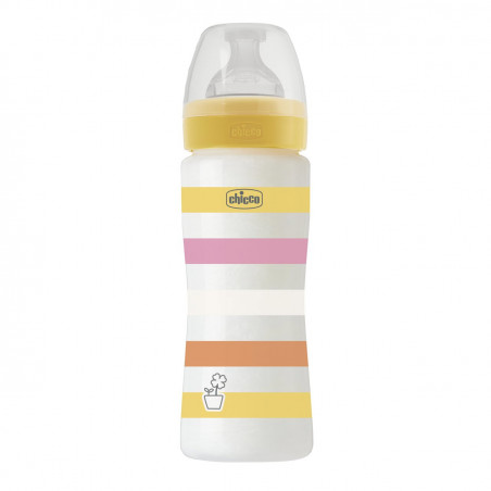 BIBERON WB SIL COLOR AMARILLO 330 ML +4M