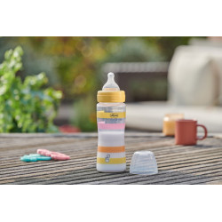 BIBERON WB SIL COLOR AMARILLO 330 ML +4M