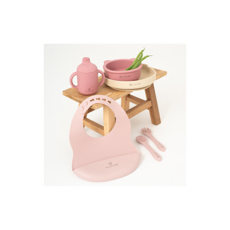 VAJILLA 7 PIEZAS SILICONA PINK