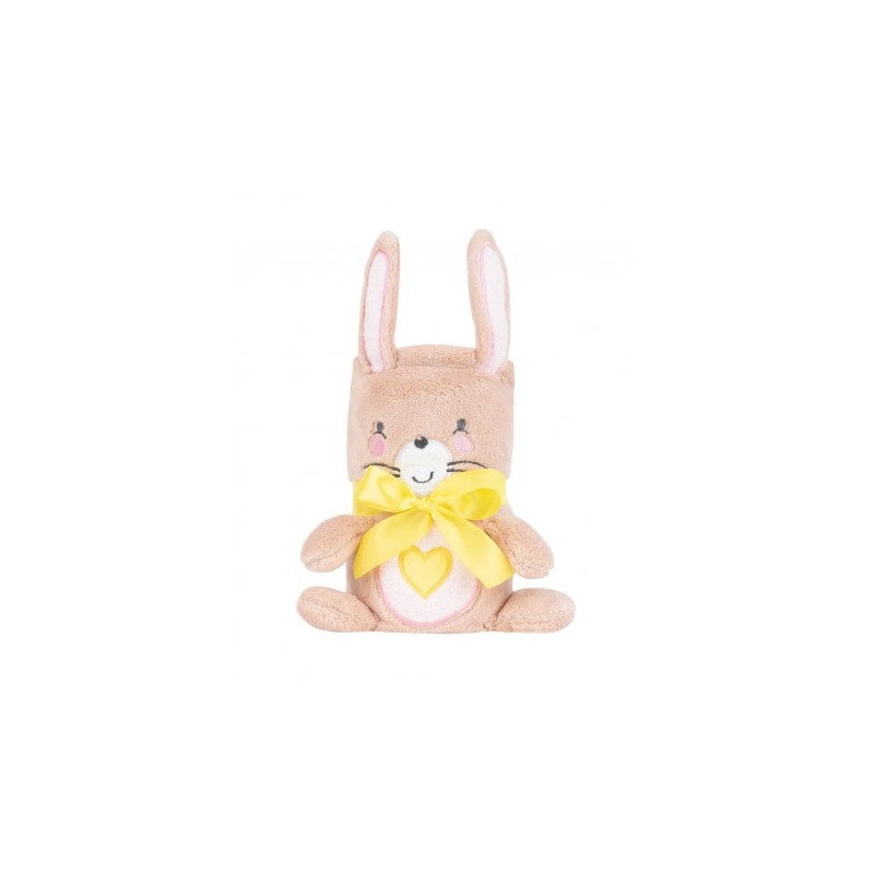 Manta con bordado 3D Pink Bunny