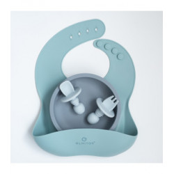 VAJILLA 4 PIEZAS SILICONA BLUE