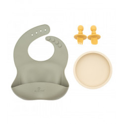 VAJILLA 4 PIEZAS SILICONA GREEN