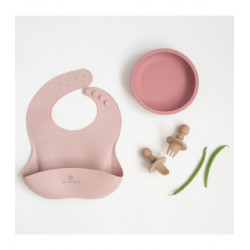 VAJILLA 4 PIEZAS SILICONA PINK