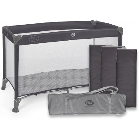 CUNA DE VIAJE ESSENCIAL GRIS OSCURO
