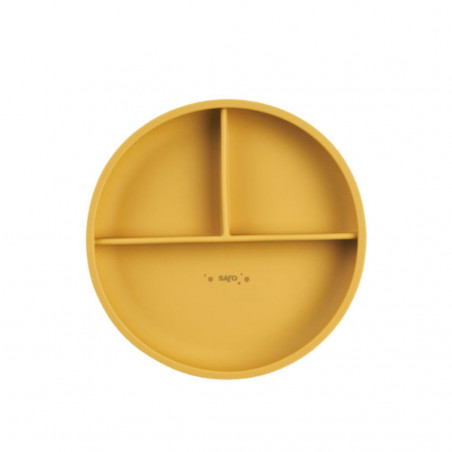 PLATO CON SECCIONES FOOD&FUN MOSTAZA