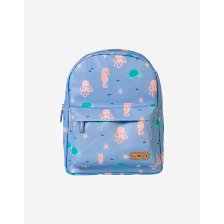 MOCHILA IMPERMEABLE INFANTIL OCEAN LIFE AZUL