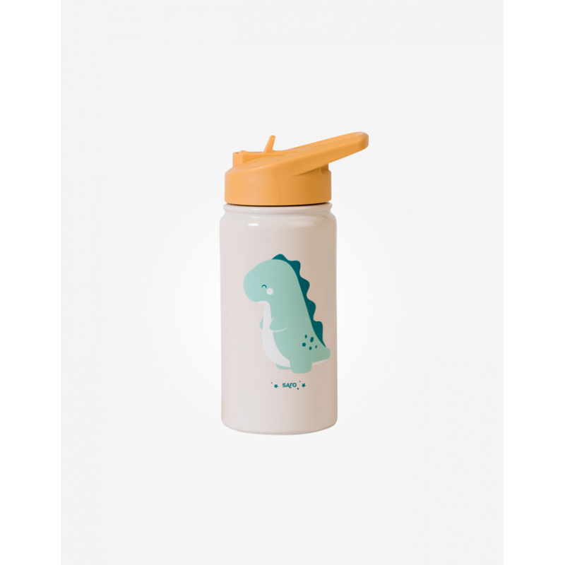 BOTELLA TERMICA CON PAJITA 350 ML DINO