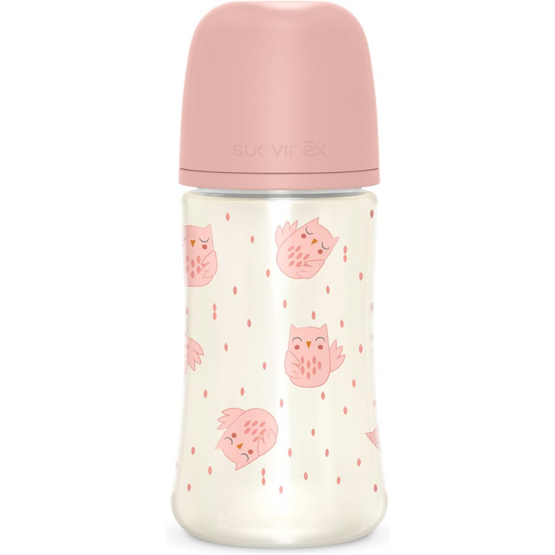 BIBERON 270 ML PA SX FIS +3M ROSA