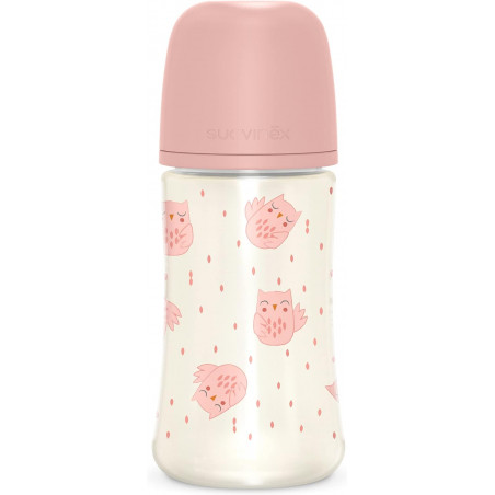 BIBERON 270 ML PA SX FIS +3M ROSA