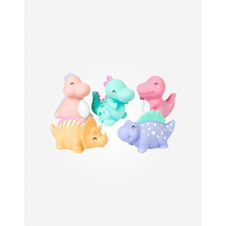 SET JUGUETES DE BAÑO HAPPY DINOS