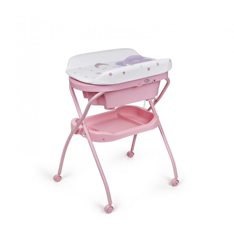 BAÑERA CAMBIADOR BUBBLE PINK