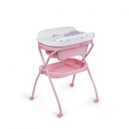 BAÑERA CAMBIADOR BUBBLE PINK