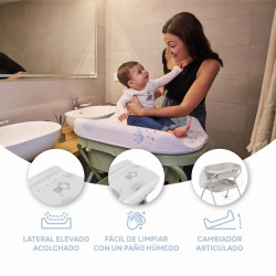 BAÑERA CAMBIADOR BUBBLE GRIS