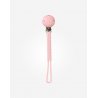 CLIP SUJETA CHUPETE SILICONA TRENZA ROSA