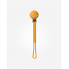 CLIP SUJETA CHUPETE SILICONA TRENZA MOSTAZA