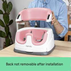 ASIENTO BABY BASE 2 EN 1 INFINITY ROSA