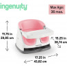 ASIENTO BABY BASE 2 EN 1 INFINITY ROSA