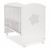 CUNA COLECHO 120X60 BIG STAR BLANCO/PLATA