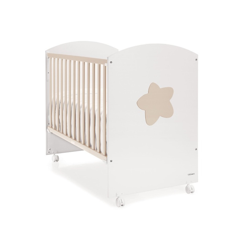 CUNA COLECHO 120X60 BIG STAR BLANCO/TIERRA