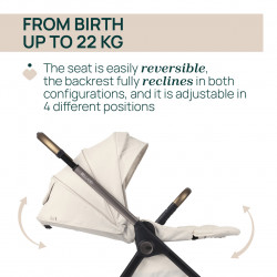 TRIO BELLAGIO 2 CON CAPAZO FLEXI Y KORY PLUS AMBER GLOW