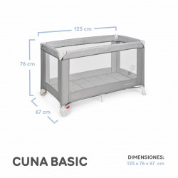 CUNA DE VIAJE ESTRELLAS GRIS