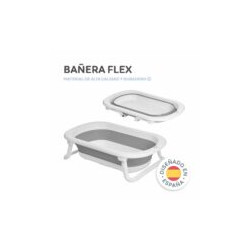 BAÑERA PLEGABLE CON COJIN DE BAÑO ROSA