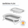 BAÑERA PLEGABLE CON COJIN DE BAÑO ROSA